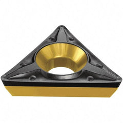 Iscar - TPMT2-1 PF Grade IC9350 Carbide Turning Insert - TiCN/Al2O3/TiN Finish, 60° Triangle, 1/4" Inscr Circle, 3/32" Thick, 1/64" Corner Radius - Americas Industrial Supply