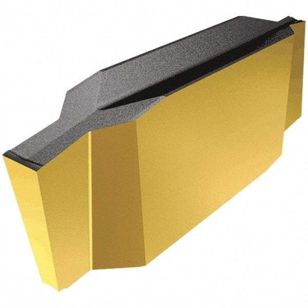 Iscar - 104000GIP Grade IC807, 1.04mm Cutting Width Carbide Grooving Insert - 2mm Max Depth of Cut, Neutral, TiAlN Finish - Americas Industrial Supply