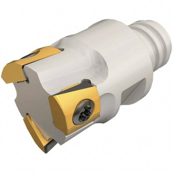 Iscar - 16mm Cut Diam, 5mm Max Depth of Cut, 19.25mm OAL, Indexable Square Shoulder End Mill - T290 LN.T 0502 Inserts, T10 Modular Connection, 90° Lead Angle, Series Multimaster, SumoMill - Americas Industrial Supply