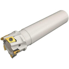 Iscar - 25mm Cut Diam, 10mm Max Depth of Cut, 25mm Shank Diam, 150mm OAL, Indexable Square Shoulder End Mill - T290 LN.T 1004 Inserts, Cylindrical Shank, 90° Lead Angle, Through Coolant, Series SumoMill - Americas Industrial Supply