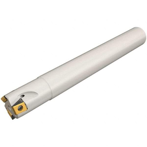Iscar - 40mm Cut Diam, 12.5mm Max Depth of Cut, 32mm Shank Diam, 115mm OAL, Indexable Square Shoulder Helical End Mill - T490 LN.T 13.. Inserts, Weldon Shank, 90° Lead Angle, Through Coolant, Series Helitang - Americas Industrial Supply