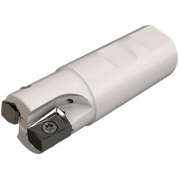 Iscar - 50mm Cut Diam, 16.3mm Max Depth of Cut, 32mm Shank Diam, 120mm OAL, Indexable Square Shoulder Helical End Mill - H490 ANKX 17.. Inserts, Cylindrical Shank, 90° Lead Angle, Through Coolant, Series Helido - Americas Industrial Supply