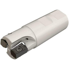 Iscar - 40mm Cut Diam, 16.3mm Max Depth of Cut, 32mm Shank Diam, 110mm OAL, Indexable Square Shoulder Helical End Mill - H490 ANKX 17.. Inserts, Weldon Shank, 90° Lead Angle, Through Coolant, Series Helido - Americas Industrial Supply