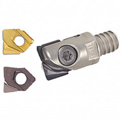 Iscar - 12mm Cut Diam, 20mm OAL, Indexable Square Shoulder End Mill - H.. QF Inserts, T08 Modular Connection, Series BallPlus, Multimaster - Americas Industrial Supply