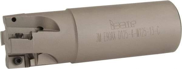 Iscar - 1-1/4" Cut Diam, 1/2" Max Depth of Cut, 1-1/4" Shank Diam, 4" OAL, Indexable Square Shoulder End Mill - 3M AXKT 1304.../2006... Inserts, Weldon Shank, 90° Lead Angle, Through Coolant, Series Mill2000 - Americas Industrial Supply