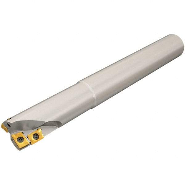 Iscar - 38mm Cut Diam, 38mm Max Depth of Cut, 32mm Shank Diam, 130mm OAL, Indexable Square Shoulder End Mill - A.KT Inserts, Cylindrical Shank, 90° Lead Angle, Through Coolant, Series Helimill - Americas Industrial Supply