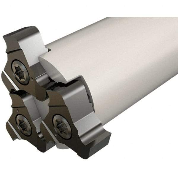 Iscar - Shank Connection, 40mm Cutter Diam, 4 Tooth Indexable Slotting Cutter - 0.984" Shank Diam, TRIB Toolholder, TRI Insert, Right Hand Cutting Direction - Americas Industrial Supply