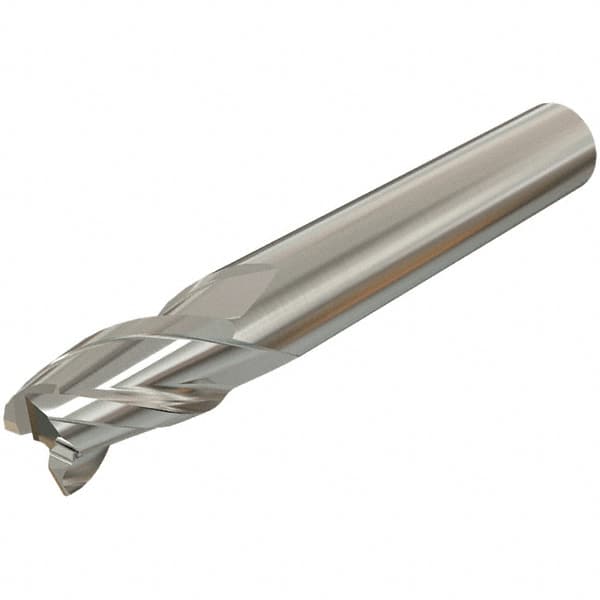 Iscar - 3.5mm, 6mm LOC, 6mm Shank Diam, 37mm OAL, 3 Flute, Solid Carbide Square End Mill - Single End, TiAlN Finish, Spiral Flute, 30° Helix, Centercutting, Right Hand Cut, Right Hand Flute - Americas Industrial Supply