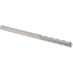 Iscar - 8mm, 50mm LOC, 8mm Shank Diam, 150mm OAL, 4 Flute, Solid Carbide Square End Mill - Single End, Uncoated, Spiral Flute, 30° Helix, Centercutting, Right Hand Cut, Right Hand Flute - Americas Industrial Supply