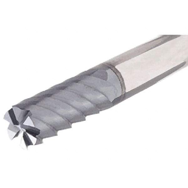 Iscar - 16mm, 32mm LOC, 16mm Shank Diam, 92mm OAL, 6 Flute, Solid Carbide Square End Mill - Single End, TiAlN Finish, Spiral Flute, 50° Helix, Right Hand Cut, Right Hand Flute - Americas Industrial Supply