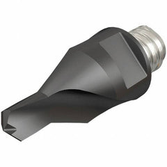 Iscar - MM ECS Grade IC908 Carbide Center Drill Milling Tip Insert - TiAlN Finish, 1 Flute, 0.224" Cutting Diam, 0.3" Depth of Cut - Americas Industrial Supply