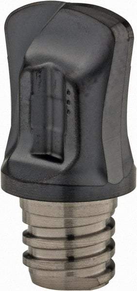 Iscar - MM FF Grade IC908 Carbide End Milling Tip Insert - TiAlN Finish, 2 Flutes, 3/8" Cutting Diam, 3/8" Depth of Cut, 0.49" Extension, 0.08" Cnr Rad - Americas Industrial Supply