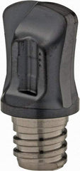 Iscar - MM FF Grade IC908 Carbide End Milling Tip Insert - TiAlN Finish, 2 Flutes, 3/8" Cutting Diam, 3/8" Depth of Cut, 0.49" Extension, 0.08" Cnr Rad - Americas Industrial Supply