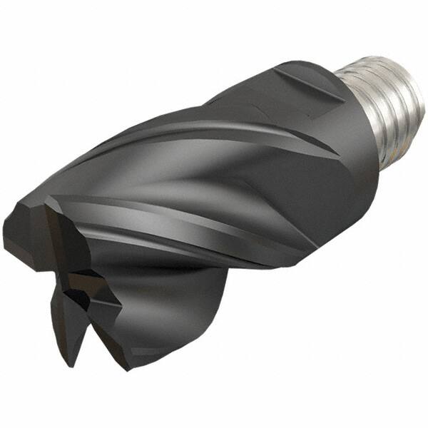 Iscar - MM EC-CF Grade IC908 Carbide End Milling Tip Insert - TiAlN Finish, 4 Flutes, 16mm Cutting Diam, 12mm Depth of Cut, 20.5mm Extension, 38° Helix - Americas Industrial Supply