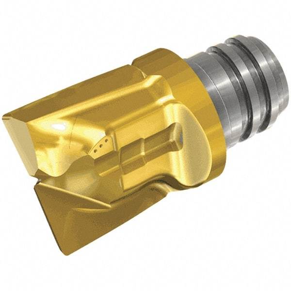 Iscar - MM HC Grade IC908 Carbide End Milling Tip Insert - TiAlN Finish, 2 Flutes, 8mm Cutting Diam, 7.7mm Depth of Cut, 10mm Extension, 0.039" Cnr Rad, 10° Helix - Americas Industrial Supply