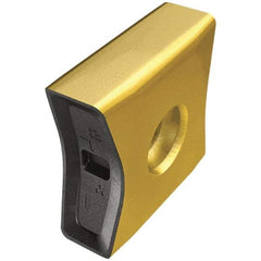 Iscar - LNAT150608 TN Grade IC830 Carbide Milling Insert - TiAlN/TiN Finish, 0.6024" Thick, 0.8mm Corner Radius - Americas Industrial Supply