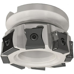 Iscar - 12 Inserts, 100mm Cut Diam, 31.75mm Arbor Diam, 14mm Max Depth of Cut, Indexable Square-Shoulder Face Mill - 0/90° Lead Angle, 50mm High, LN.. 15.. Insert Compatibility, Series TangMill - Americas Industrial Supply