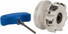 Iscar - 8 Inserts, 2-1/2" Cut Diam, 1" Arbor Diam, 0.492" Max Depth of Cut, Indexable Square-Shoulder Face Mill - 0/90° Lead Angle, 1-3/4" High, T490 LN.T 1306 Insert Compatibility, Through Coolant, Series Helitang - Americas Industrial Supply
