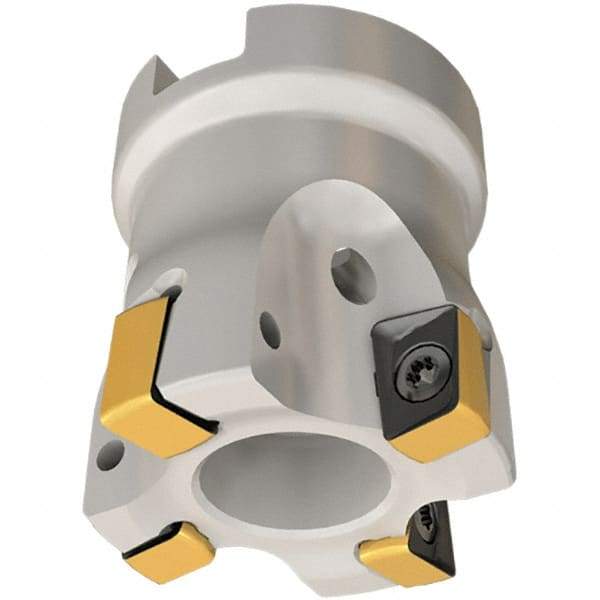Iscar - 9 Inserts, 63mm Cut Diam, 22mm Arbor Diam, 8mm Max Depth of Cut, Indexable Square-Shoulder Face Mill - 0/90° Lead Angle, 40mm High, H490 AN.X 09 Insert Compatibility, Through Coolant, Series Helido - Americas Industrial Supply