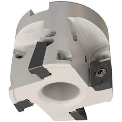 Iscar - 4 Inserts, 63mm Cut Diam, 22mm Arbor Diam, Indexable Square-Shoulder Face Mill - 0/90° Lead Angle, 40mm High, ADKW Insert Compatibility, Through Coolant, Series IscarMill - Americas Industrial Supply