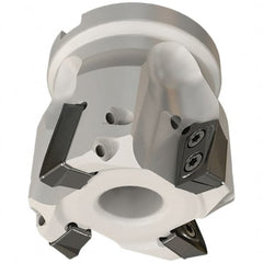 Iscar - 4 Inserts, 2" Cut Diam, 0.709" Arbor Diam, 0.709" Max Depth of Cut, Indexable Square-Shoulder Face Mill - 0/90° Lead Angle, 2" High, HP AD.. 1906 Insert Compatibility, Series Heliplus - Americas Industrial Supply