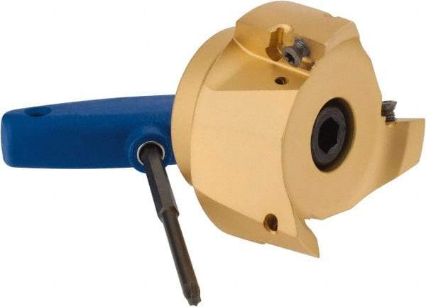 Iscar - 3 Inserts, 3" Cut Diam, 1" Arbor Diam, 0.622" Max Depth of Cut, Indexable Square-Shoulder Face Mill - 0/90° Lead Angle, 2" High, HM90 APCR 1605... Insert Compatibility, Through Coolant, Series Helialu - Americas Industrial Supply