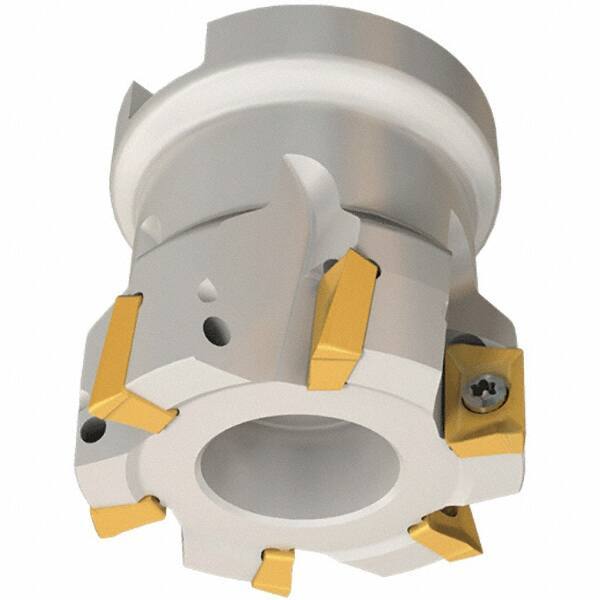 Iscar - 3 Inserts, 32mm Cut Diam, 16mm Arbor Diam, 10mm Max Depth of Cut, Indexable Square-Shoulder Face Mill - 0/90° Lead Angle, 35mm High, AP.. 1003 Insert Compatibility, Series Heli2000 - Americas Industrial Supply