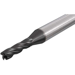 Iscar - 18mm, 32mm LOC, 18mm Shank Diam, 100mm OAL, 4 Flute, Solid Carbide Square End Mill - Single End, TiAlN Finish, Spiral Flute, 30° Helix, Right Hand Cut, Right Hand Flute - Americas Industrial Supply
