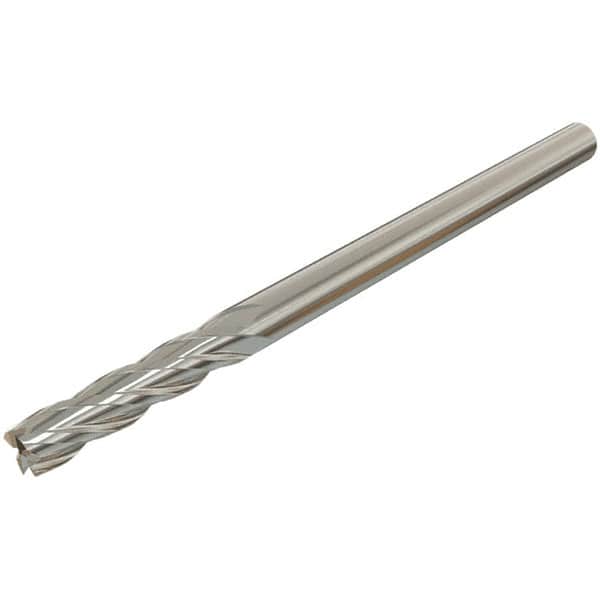 Iscar - 4mm, 12mm LOC, 4mm Shank Diam, 50mm OAL, 4 Flute, Solid Carbide Square End Mill - Single End, TiAlN Finish, Spiral Flute, 30° Helix, Centercutting, Right Hand Cut, Right Hand Flute - Americas Industrial Supply