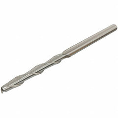 Iscar - 3mm, 30mm LOC, 3mm Shank Diam, 75mm OAL, 2 Flute, Solid Carbide Square End Mill - Single End, TiAlN Finish, Spiral Flute, 30° Helix, Centercutting, Right Hand Cut, Right Hand Flute - Americas Industrial Supply
