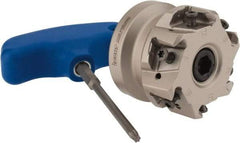 Iscar - 6 Inserts, 2" Cut Diam, 3/4" Arbor Diam, 0.492" Max Depth of Cut, Indexable Square-Shoulder Face Mill - 0/90° Lead Angle, 1.57" High, T490 LN.T 1306 Insert Compatibility, Through Coolant, Series Helitang - Americas Industrial Supply