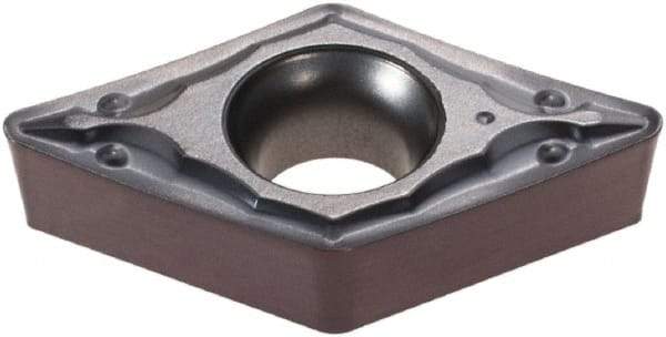 Iscar - DCMT3-2 PF Grade IC806 Carbide Turning Insert - TiAlN Finish, 55° Diamond, 3/8" Inscr Circle, 5/32" Thick, 1/32" Corner Radius - Americas Industrial Supply