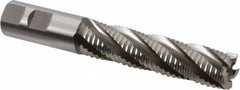 Hertel - 7/8" Diam, Coarse Pitch, 3-1/2" LOC, 5 Flute Cobalt Roughing Square End Mill - Uncoated, 5-3/4" OAL, 7/8" Shank Diam, Single End, 30° Helix - Americas Industrial Supply