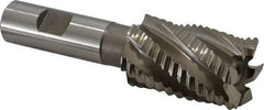 Hertel - 1-1/4" Diam, Coarse Pitch, 2" LOC, 6 Flute Cobalt Roughing Square End Mill - Uncoated, 4-1/2" OAL, 3/4" Shank Diam, Single End, 30° Helix - Americas Industrial Supply