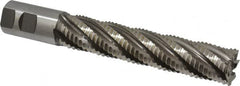 Hertel - 1-1/4" Diam, Coarse Pitch, 6" LOC, 6 Flute Cobalt Roughing Square End Mill - Uncoated, 8-1/2" OAL, 1-1/4" Shank Diam, Single End, 30° Helix - Americas Industrial Supply