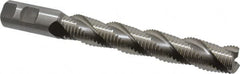 Hertel - 1" Diam, Coarse Pitch, 6" LOC, 3 Flute Cobalt Roughing Square End Mill - Uncoated, 8-1/2" OAL, 1" Shank Diam, Single End, Centercutting, 37° Helix - Americas Industrial Supply