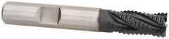 Hertel - 3/4" Diam, Coarse Pitch, 4" LOC, 4 Flute Cobalt Roughing Square End Mill - TiAlN Finish, 6-1/4" OAL, 3/4" Shank Diam, Single End, 30° Helix - Americas Industrial Supply