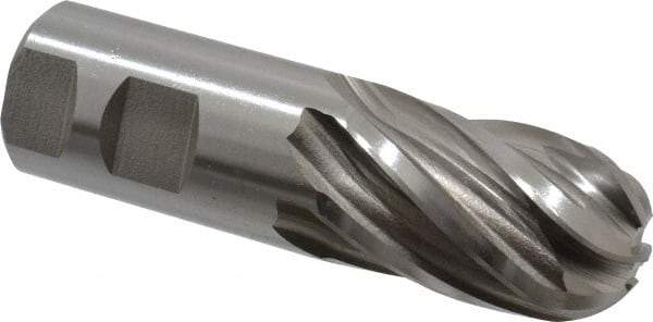 Hertel - 1-1/4" Diam, 2" LOC, 6 Flute Cobalt Ball End Mill - Uncoated, Single End, 4-1/2" OAL, 1-1/4" Shank Diam, Spiral Flute - Americas Industrial Supply