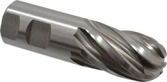Hertel - 1-1/4" Diam, 2" LOC, 6 Flute Cobalt Ball End Mill - Uncoated, Single End, 4-1/2" OAL, 1-1/4" Shank Diam, Spiral Flute - Americas Industrial Supply