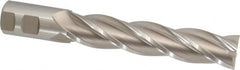 Hertel - 1-1/4", 6" LOC, 1-1/4" Shank Diam, 8-1/2" OAL, 4 Flute, Cobalt Square End Mill - Single End, Uncoated, Spiral Flute, 30° Helix, Centercutting, Right Hand Cut, Right Hand Flute - Americas Industrial Supply