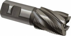 Hertel - 1-1/2" Diam, Fine Pitch, 2" LOC, 6 Flute Cobalt Roughing Square End Mill - Uncoated, 4-1/2" OAL, 1-1/4" Shank Diam, Single End, 30° Helix - Americas Industrial Supply