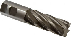 Hertel - 1-1/4" Diam, Fine Pitch, 3" LOC, 6 Flute Cobalt Roughing Square End Mill - Uncoated, 5-1/2" OAL, 1-1/4" Shank Diam, Single End, Centercutting, 30° Helix - Americas Industrial Supply