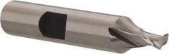 Hertel - 3/16", 3/16" LOC, 3/8" Shank Diam, 2-1/16" OAL, 2 Flute, Cobalt Square End Mill - Single End, Uncoated, Spiral Flute, 30° Helix, Centercutting, Right Hand Cut, Right Hand Flute - Americas Industrial Supply