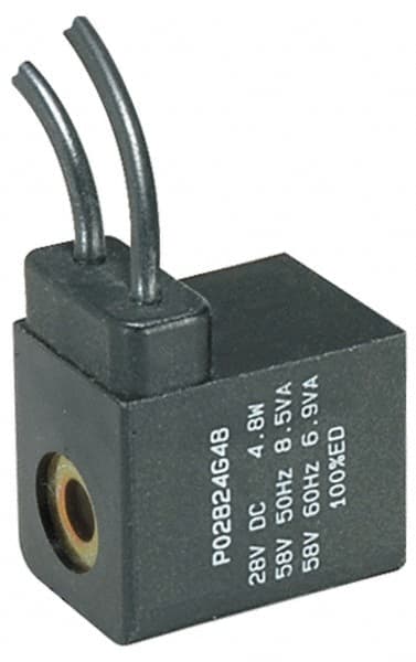 Parker - 12 DC Volt, Class F, Solenoid Coil - 5.5 Watt, IP 65 Enclosure, Use with Parker B Series Viking Valve - Americas Industrial Supply