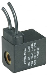 Parker - 12 DC Volt, Class F, Solenoid Coil - 5.5 Watt, IP 65 Enclosure, Use with Parker B Series Viking Valve - Americas Industrial Supply