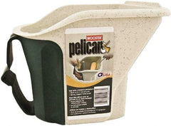 Wooster Brush - 1 Qt, 6-1/2" High, Polypropylene Square Off White Single Pail with Pour Spout - Handle Included, 8-1/2" Top Length x 7" Top Width - Americas Industrial Supply