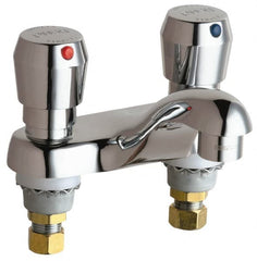 Chicago Faucets - Industrial & Laundry Faucets Type: Lavatory Metering Faucet Style: Deck Mount - Americas Industrial Supply