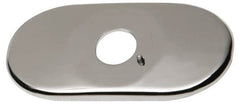 Chicago Faucets - Faucet Replacement 4" Cover Plate - Polished Chrome, Use with HyTronic IR Faucets - Americas Industrial Supply