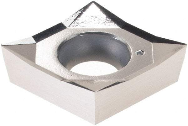 Vargus - CCGT430.5 AF Grade V12K Carbide Turning Insert - 80° Diamond, 1/2" Inscr Circle, 3/16" Thick, 0.0079" Corner Radius - Americas Industrial Supply