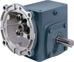 Boston Gear - 1 Centerline Distance, 15:1, 117 RPM Output, 0.33 Input Horsepower, 146 Lbs. Max Torque, Speed Reducer - Part No. F710-15-B5-J, Single Shaft Right, 5/8" Bore, 2.31" High, 56C NEMA - Americas Industrial Supply